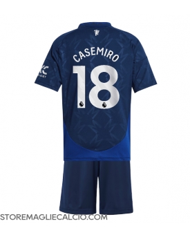 Manchester United Casemiro #18 Maglia Gara Trasferta Repliche 2024-25 Bambino Maniche Corte Manchester United Casemiro #18 Maglia Gara Trasferta Repliche 2024-25 Bambino Maniche Corte